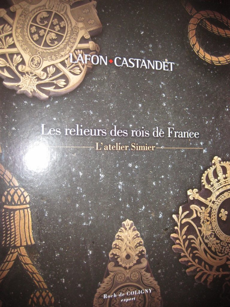 Un peu plus loin autour de la vente de l'atelier Simier – « Les relieurs des rois de France »