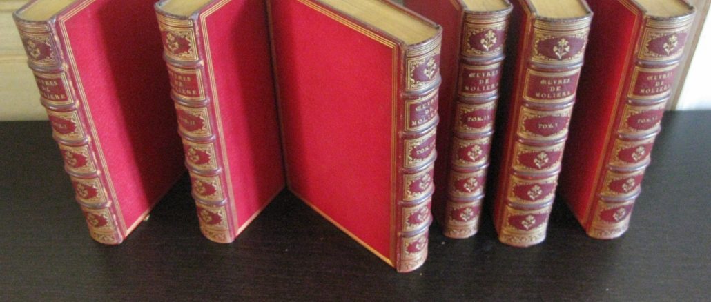 Oeuvres de Molière, édition de 1773 avec la suite des gravures de Moreau, maroquin de Cuzin