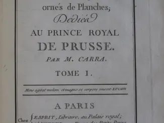 Bibliophilie et Sciences: Carra, physique et frustration