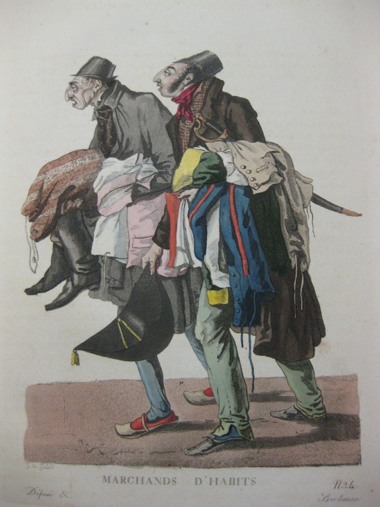 Images pour Bibliophiles: « les divers costumes des habitans de Bordeaux et des environs »