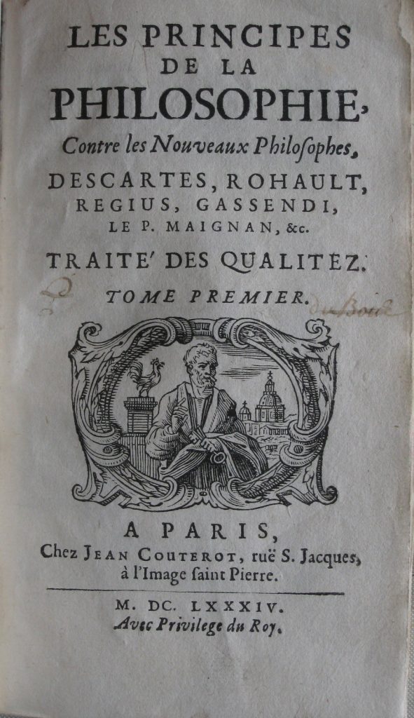 Bibliophilie et Sciences: La Grange, un oratorien anticartésien