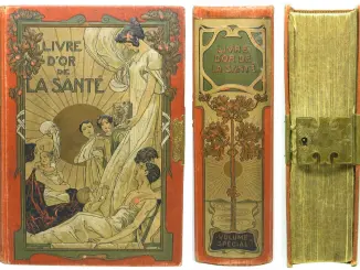 Images autour du livre V: de la reliure pour protéger la vertu des jeunes bibliophiles