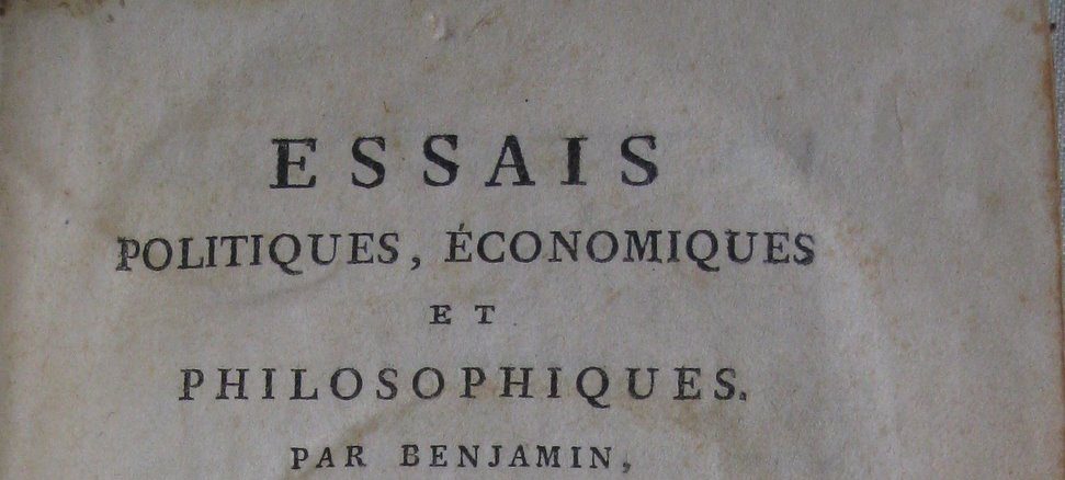 Bibliophilie et Sciences: Rumford, philanthrope et physicien