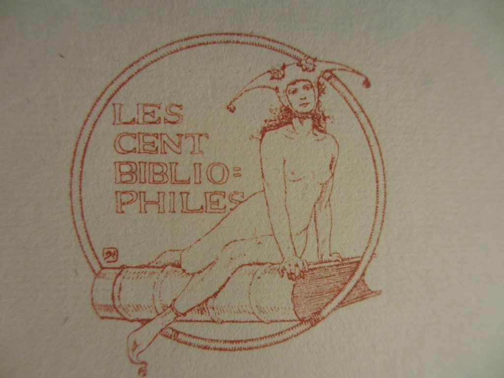 Les sociétés de bibliophiles III – La société « Les Cent Bibliophiles », avec une présentation de Mimi Pinson d'Alfred de Musset, illustré par Courboin