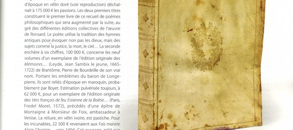 Les experts de livres à Drouot: le mauvais scenario ou que reste-t-il des estimations?
