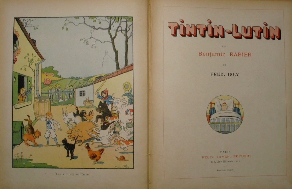Dans la bibliothèque des bibliophiles du Blog: le dernier achat de René, Tintin-Lutin, par Benjamin Rabier et Fred Isly