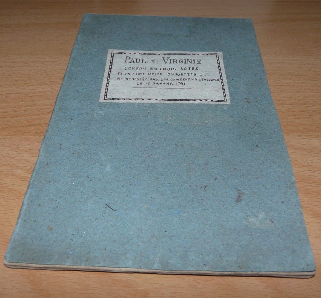 Dans la bibliothèque des bibliophiles du Blog: le dernier achat de Calamar, Paul et Virginie par… Edmond de Favières