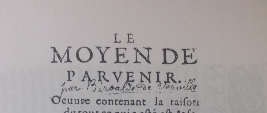 Une rare édition originale du Moyen de parvenir en vente sur ebay