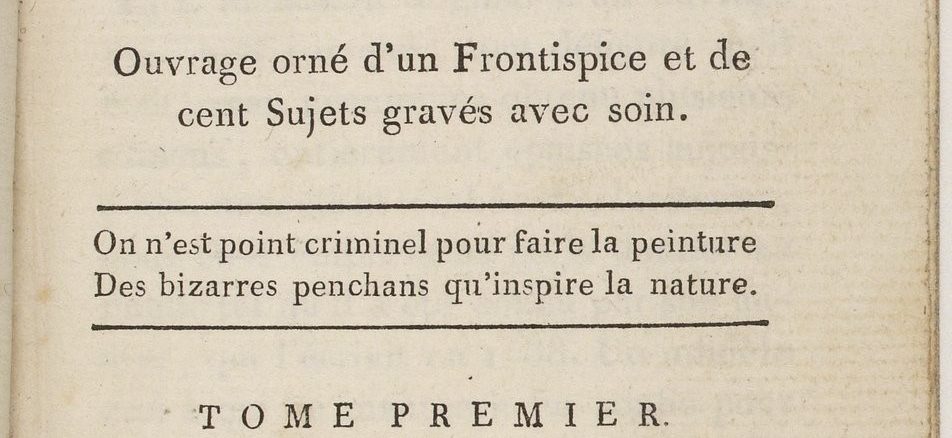 La Nouvelle Justine de Sade: de nouvelles découvertes et une nouvelle année pour l'Edition Originale, 1797.