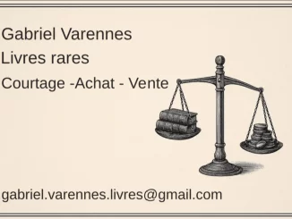 Carnets de Gabriel Varennes, courtier en livres rares : mes débuts