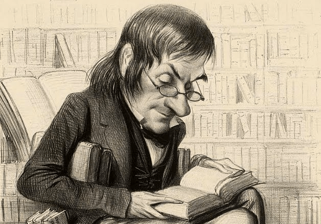 Fable pour bibliophiles: L'amateur et le Libraire.