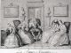 Les Femmes savantes de Molière, gravure de François Joullain d'après Charles-Antoine Coypel, 1726