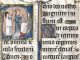 Initiale historiée du Missel de Beauvais : un prêtre à l'autel, fin du 13e siècle