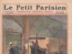 Couverture en couleurs du Petit Parisien de 1910 montrant un atelier de reliure